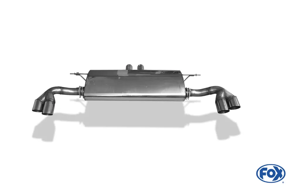 BMW X5  E70 - 4,8l 261kW  Endschalldämpfer quer Ausgang rechts/links, Eingang doppelflutig - 2x80 Typ 14 rechts/links