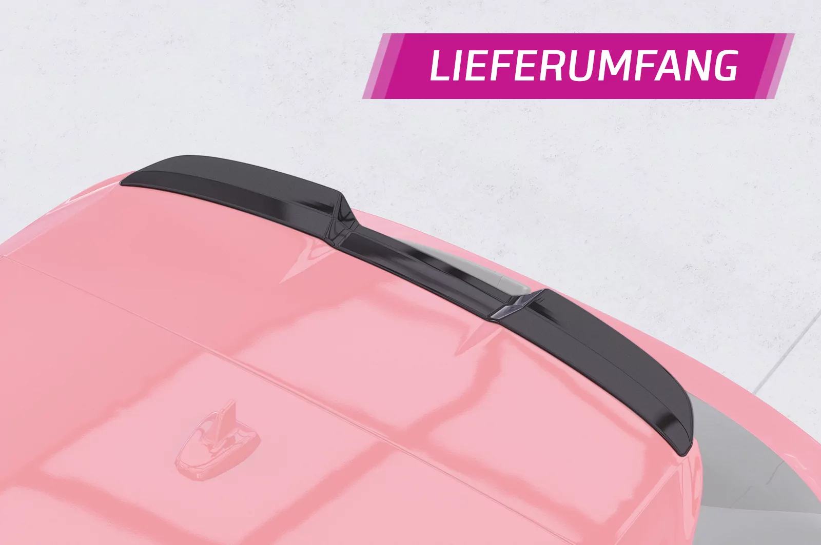 Heckflügel mit ABE für Audi A3 Sportback S-Line/S3 (8Y) HF811 Schwarz Strukturiert