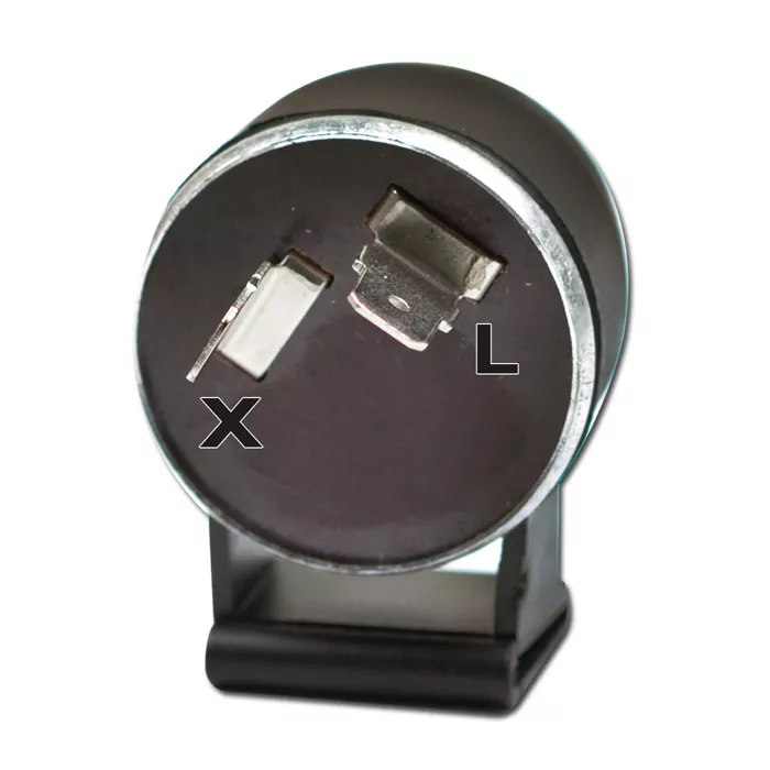 Blinkrelais 2-Polig | 12V | 21W x 3,4W  X=geschaltenes Plus, L=Signal | mechanisch