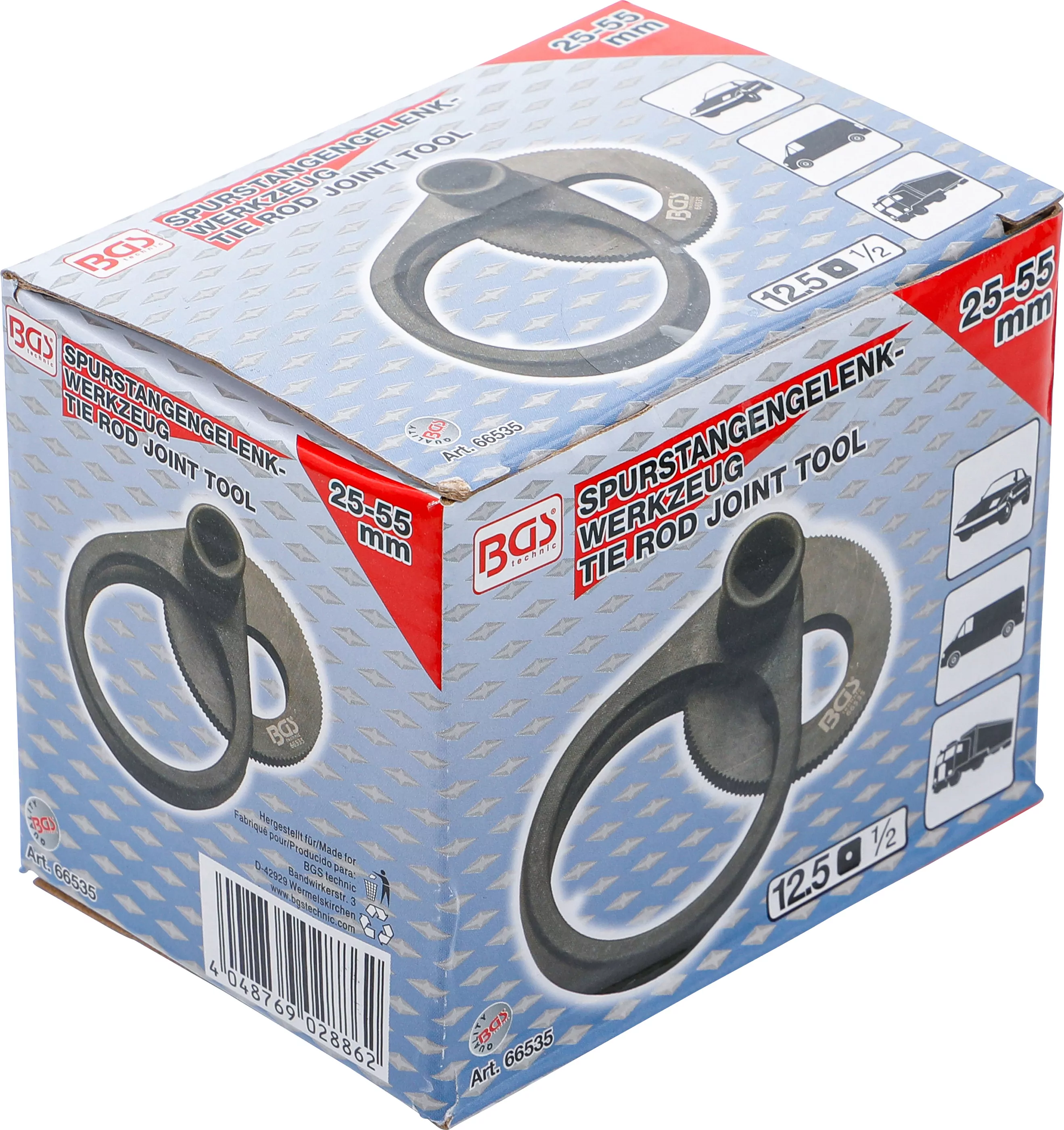 Spurstangen-Werkzeug | Antrieb Innenvierkant 12,5 mm (1/2") | 25 - 55 mm