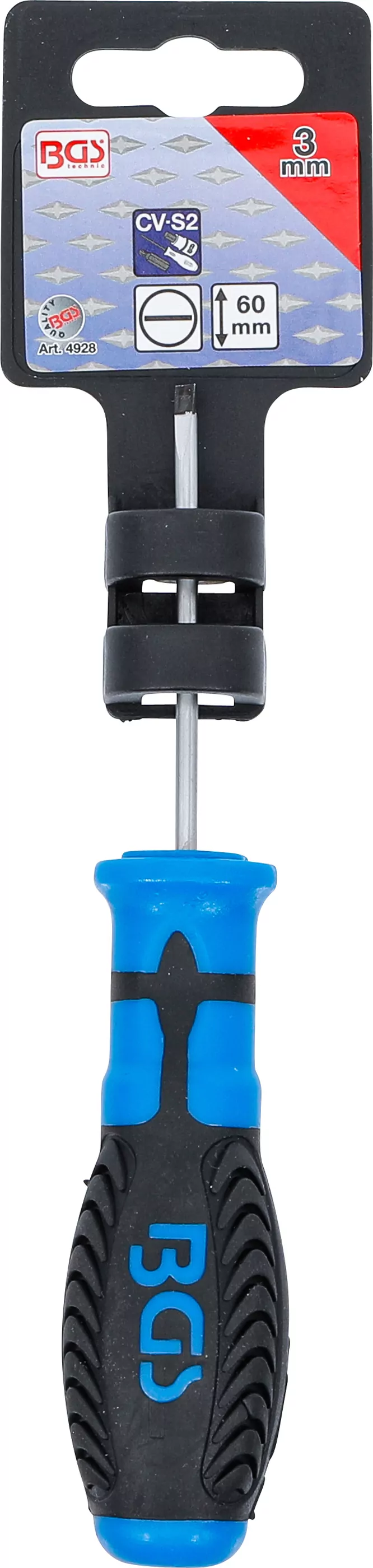 Schraubendreher | Schlitz 3 mm | Klingenlänge 60 mm
