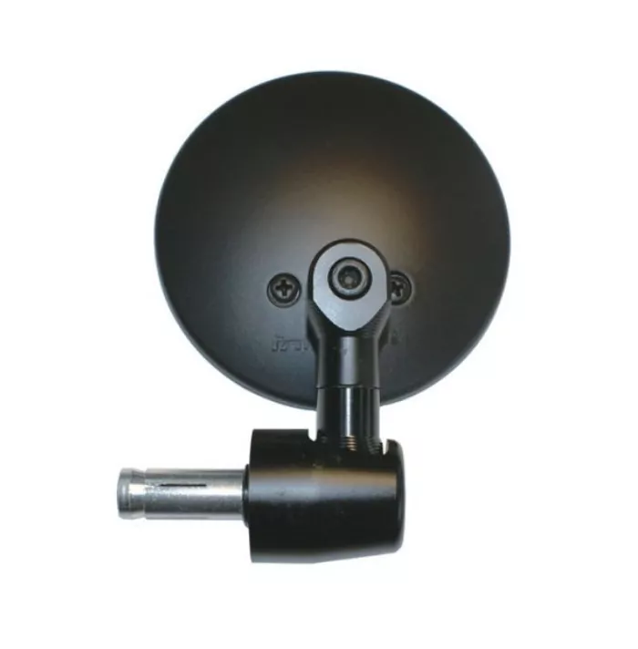 Lenkerendenspiegel Anklappbar, 7571, Schwarz, R+l Verwendbar, B 105 X H 165 Mm, 18-22 Mm, E-geprüft