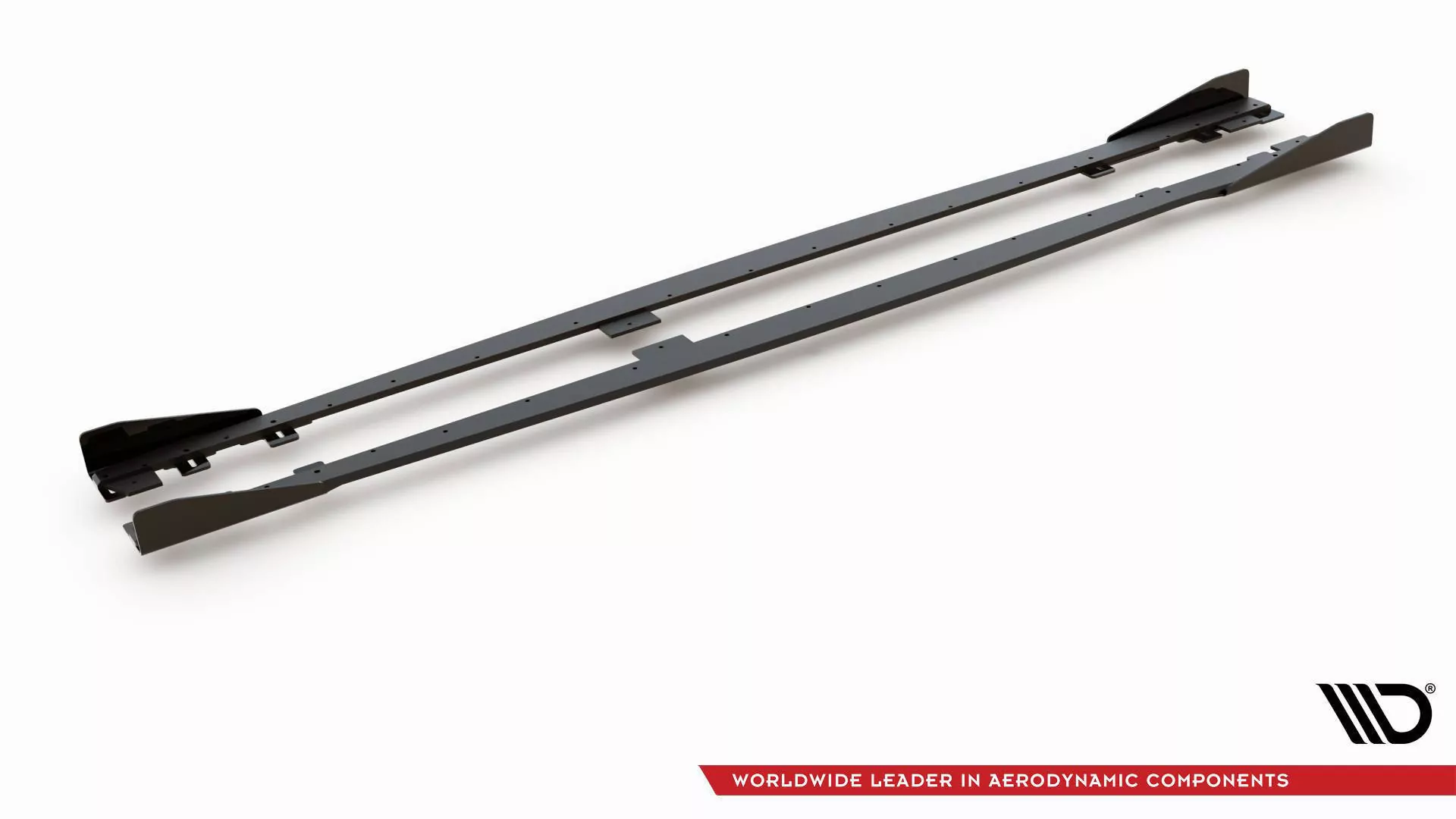 Robuste Racing Seitenschweller Ansatz Für Für V.2 + Flaps BMW 1er F20 M135i / M140i / M-Paket  Schwarz Hochglanz