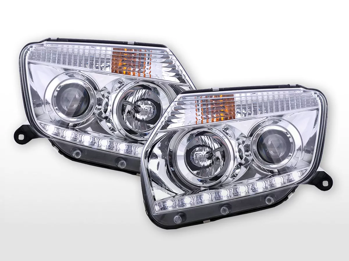Scheinwerfer Set Daylight LED Tagfahrlicht Dacia Duster Bj. ab 2014 chrom