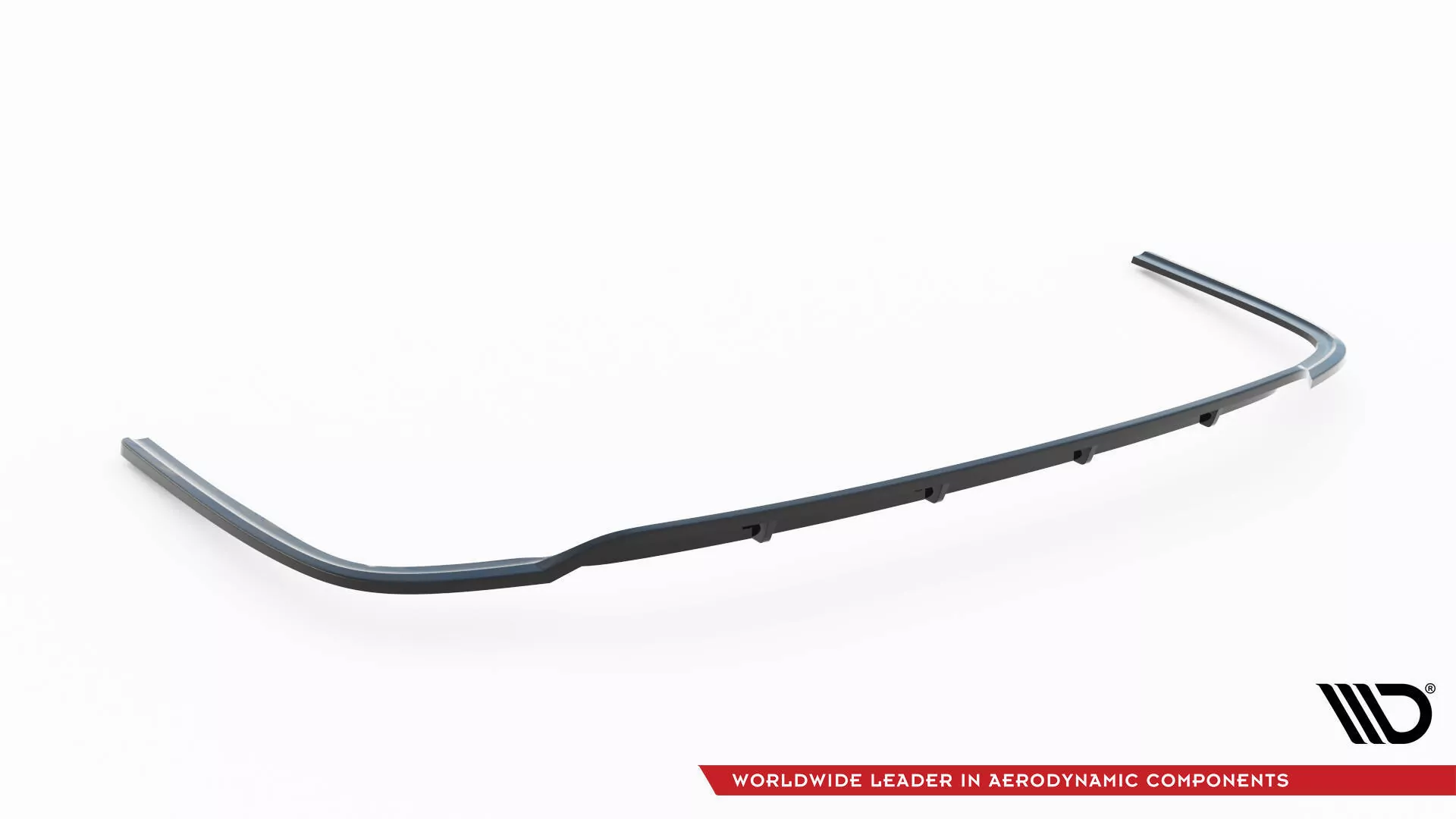 Hinten Splitter (mit Einem Vertikalem Balken) Volkswagen Caddy Maxi Mk5 Schwarz Hochglanz