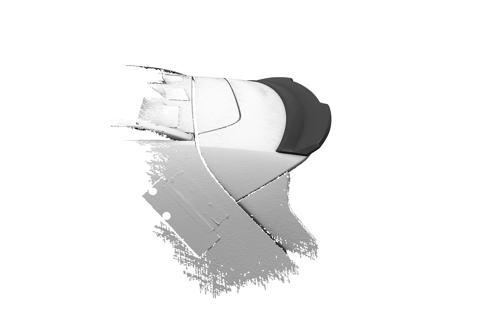 Heckflügel mit ABE für Renault Koleos (2.Gen) HF105 Schwarz Strukturiert