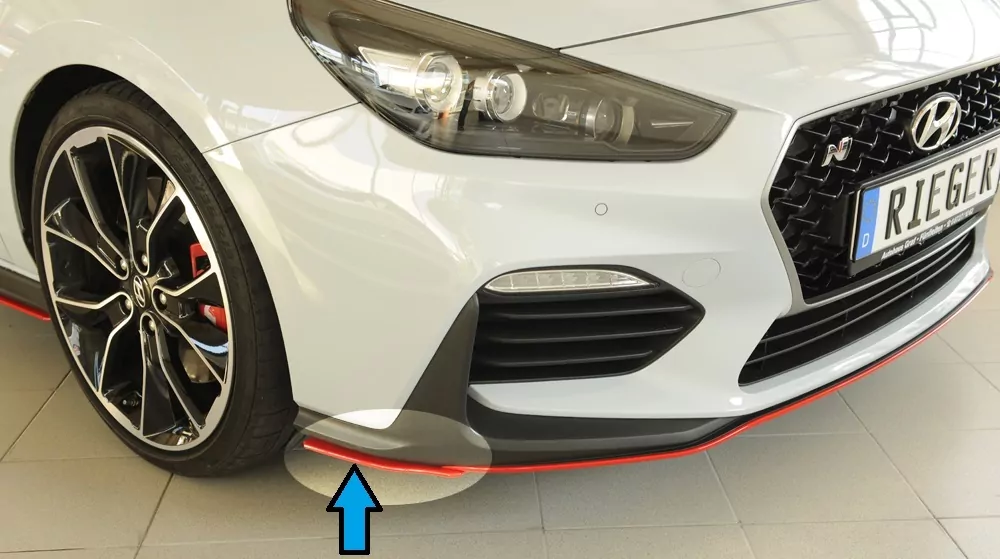 Rieger Spoilerschwert seitlich rechts für Hyundai i30 N-Performance  (PDE) 5-tür. (Fastback) 05.21- (ab Facelift)