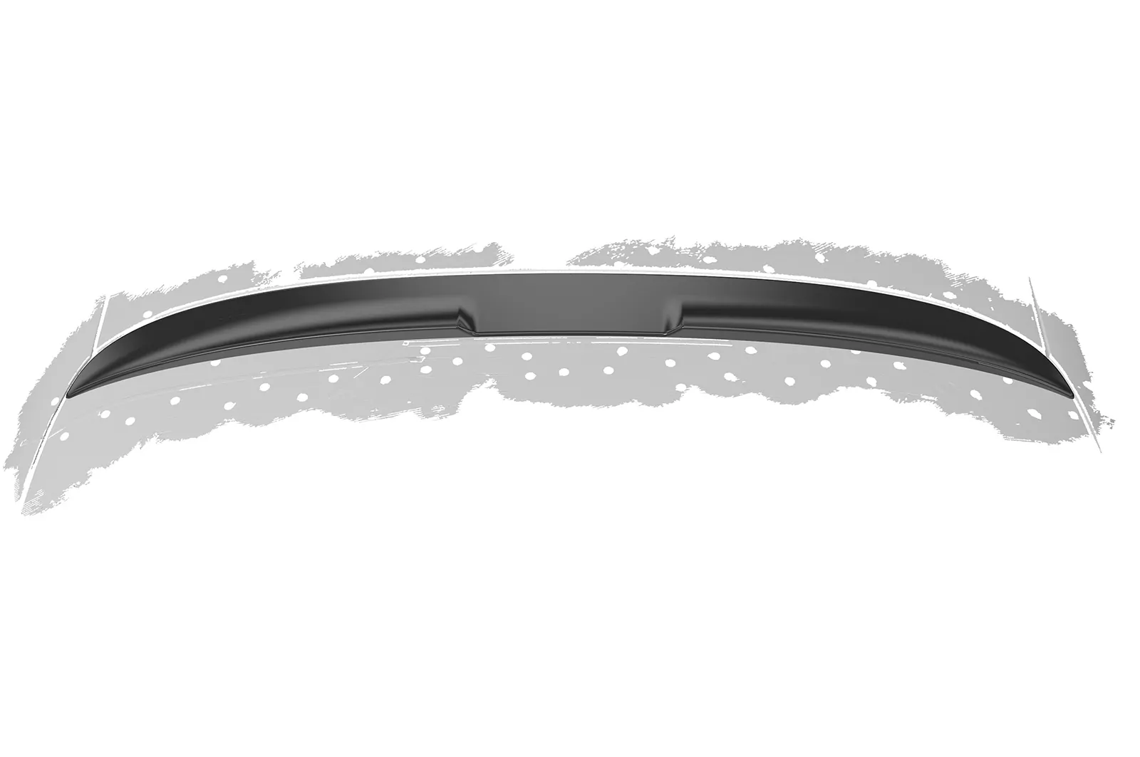 Heckscheibenblende für Mercedes Benz GLC (C253) Coupe HSB093 Schwarz Strukturiert