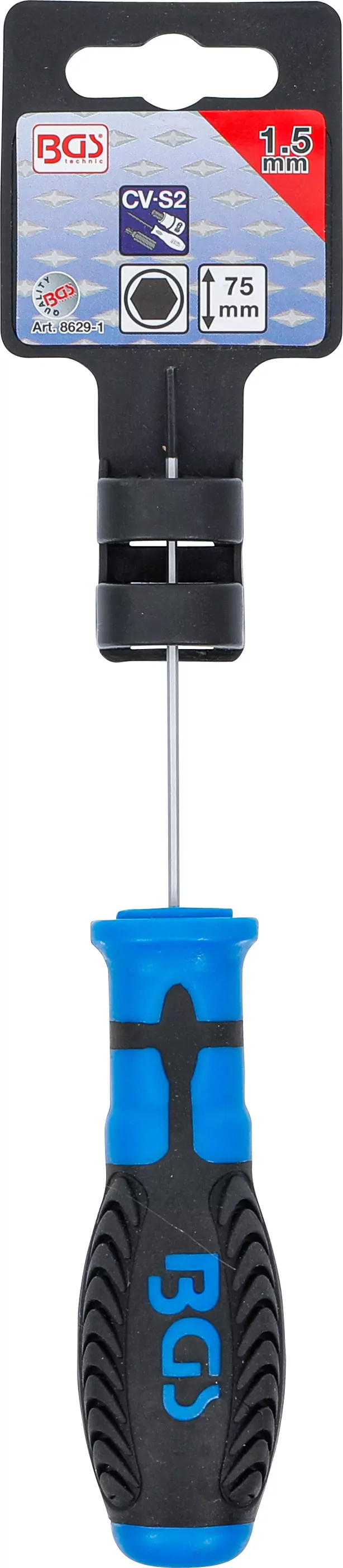 Schraubendreher | Innensechskant 1,5 mm | Klingenlänge 75 mm