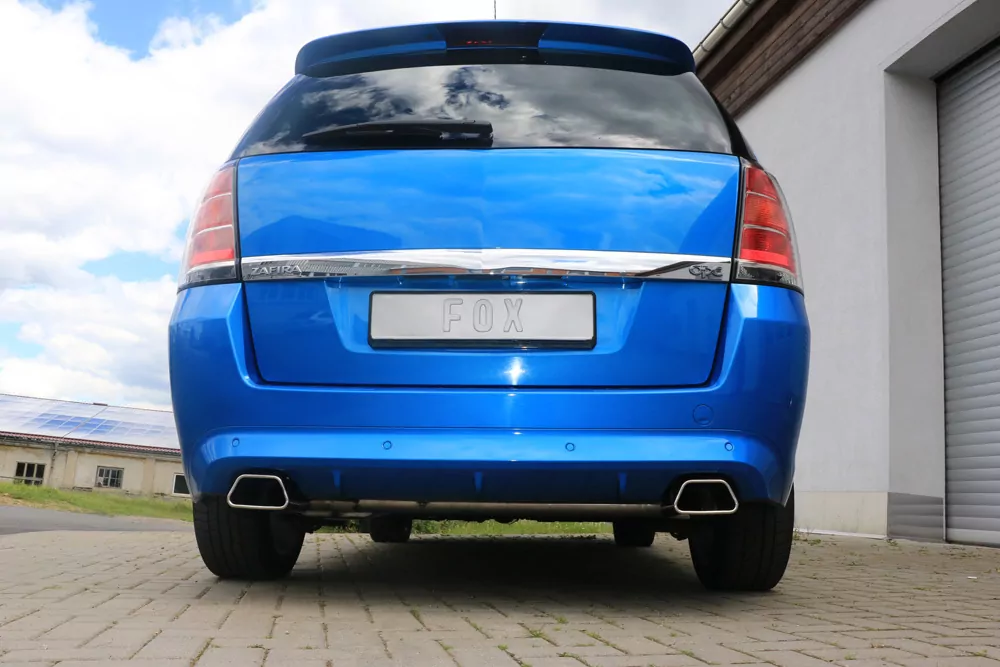 Opel Zafira B OPC  Endschalldämpfer Ausgang rechts/links - 142x78 Typ 61 rechts/links
