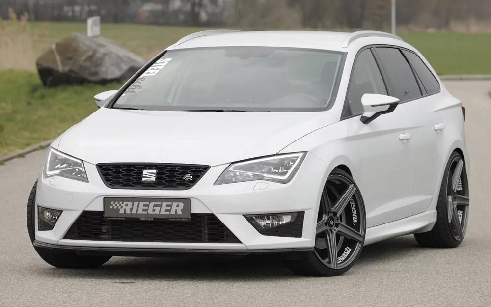 Rieger Spoilerschwert für Seat Leon Cupra (5F) | 3-tür. (SC) 03.14-12.16 (bis Facelift) für orig. FR-/ Cupra-Frontschürze