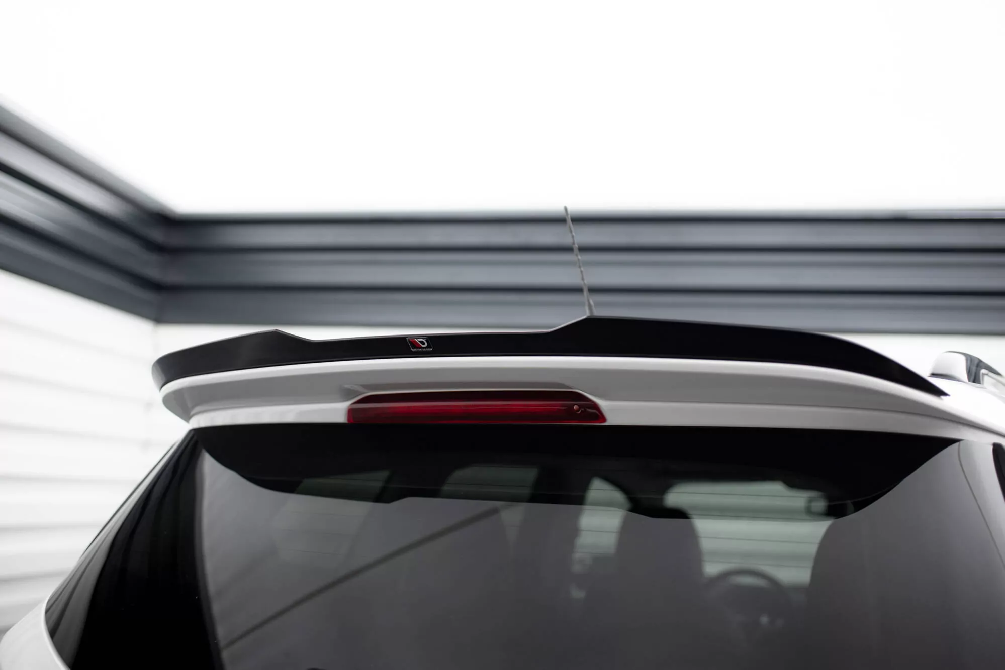 Spoiler CAP Für Ford Kuga ST-Line Mk2 Schwarz Hochglanz