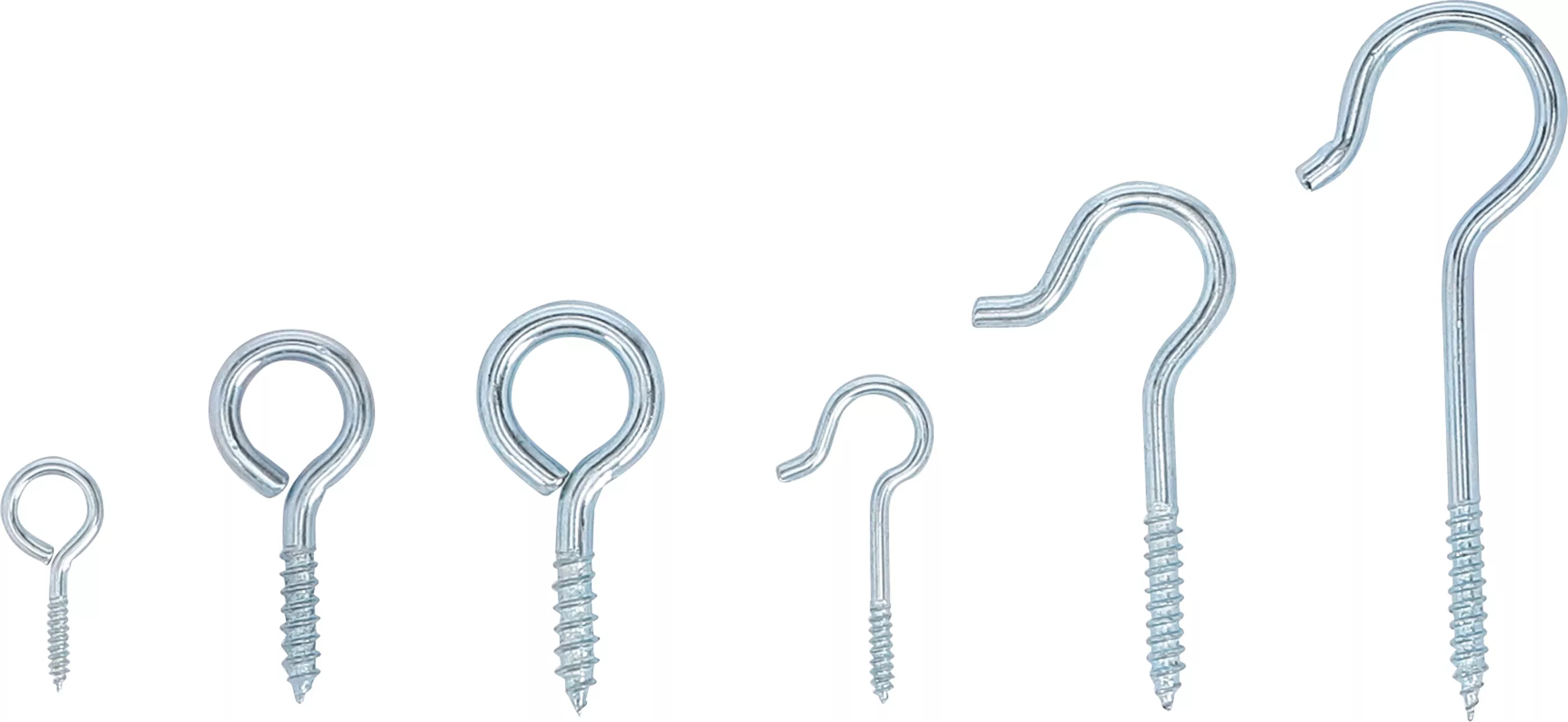 Schraubhaken / Ringhaken Sortiment | 142-tlg.
