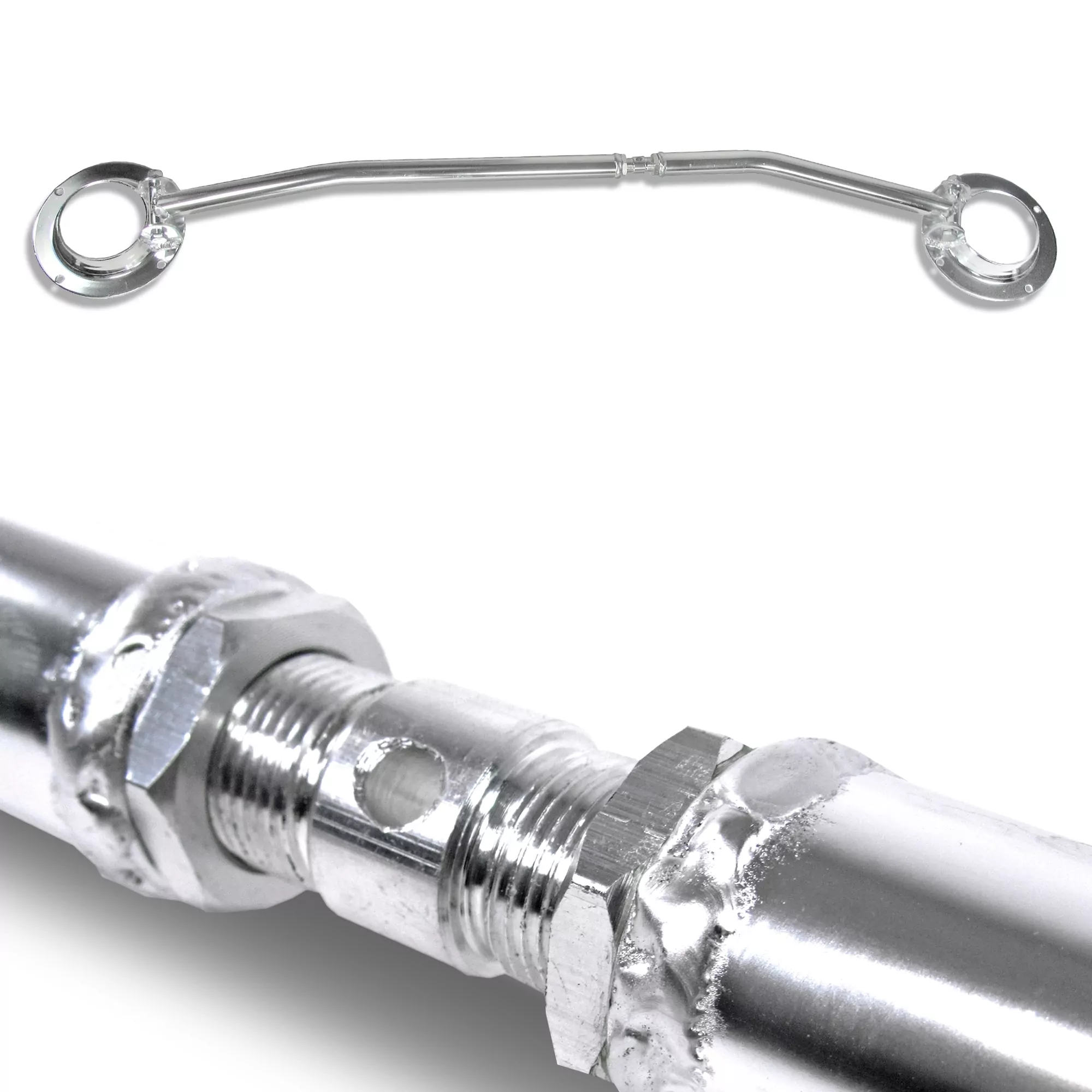 Domstrebe, Alu, VW Golf 2, verstellbar, 1,3-1,6-1,8 Vergaser