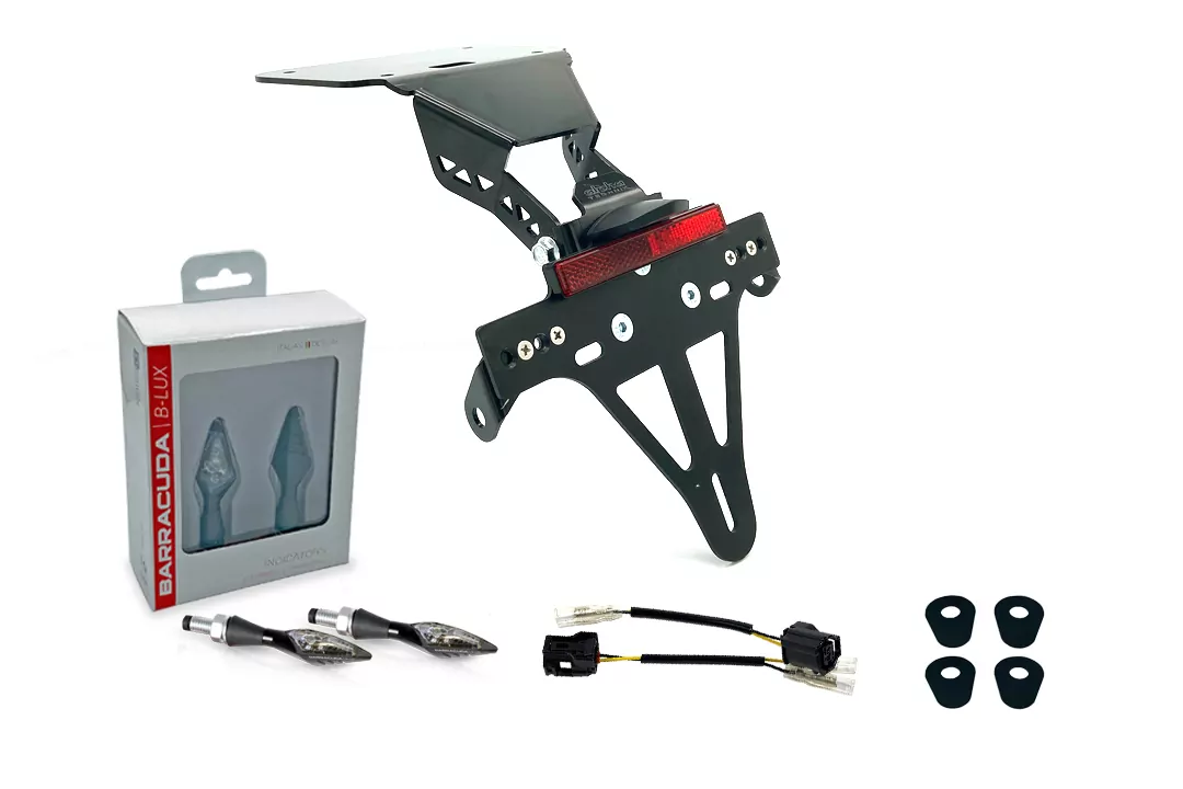 alpha Technik Kennzeichenhalter-Blinker-Kit X-LED (vorne + hinten) für Yamaha YZF-R3 / MT03 Modelljahr 2020-