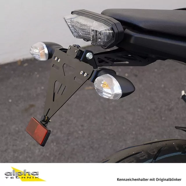 alpha Technik Kennzeichenhalter für Yamaha MT09/ABS; Typ RN29; Modelljahr 2013-2016