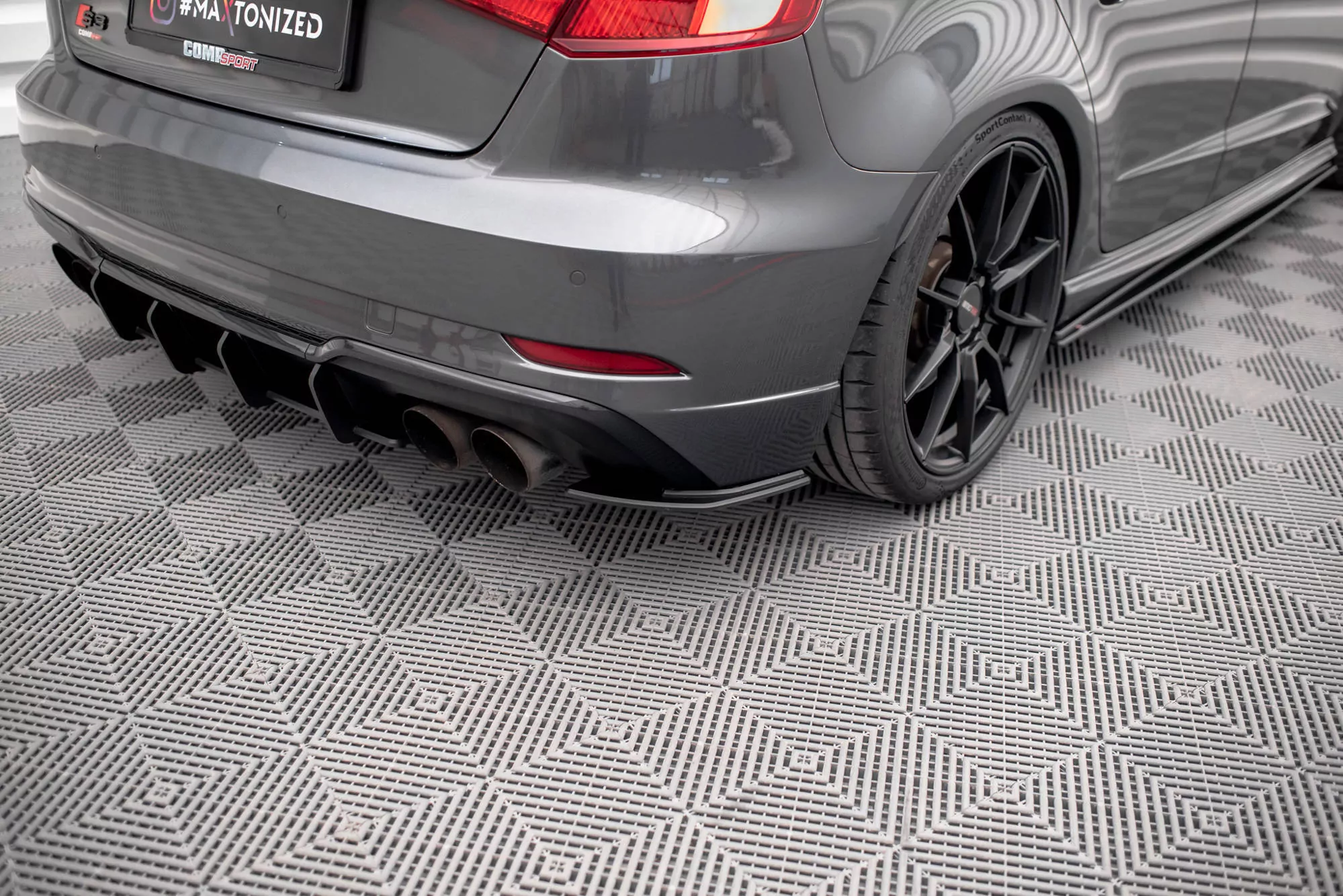 Street Pro Heck Ansatz Flaps Diffusor Für Audi S3 Sportback 8V Facelift