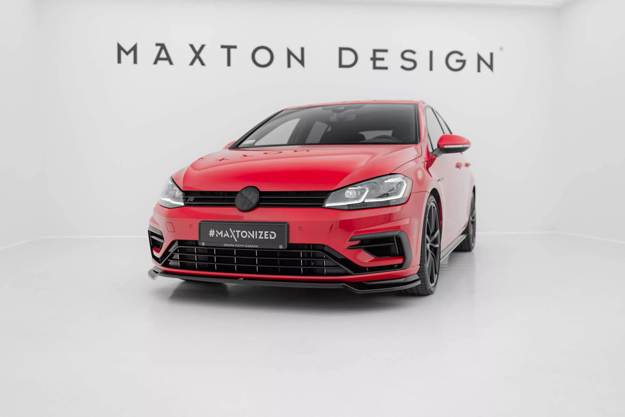 Front Ansatz Passend Für V.3 Passend Für VW GOLF 7 R FL Schwarz Hochglanz Schwarz Hochglanz