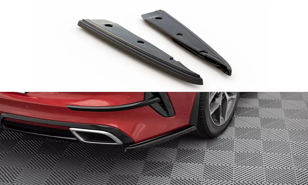 Heck Ansatz Flaps Diffusor Passend Für Diffusor Passend Für Kia ProCeed GT Mk3 Schwarz Hochglanz Schwarz Hochglanz