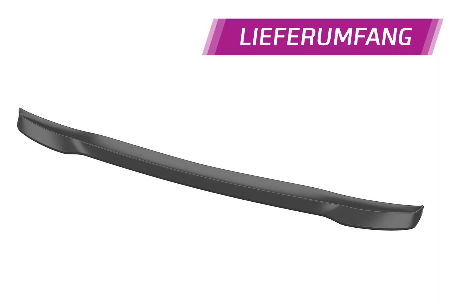 Cup-Spoilerlippe mit ABE für Smart Fortwo 453 CSL519 Schwarz Strukturiert