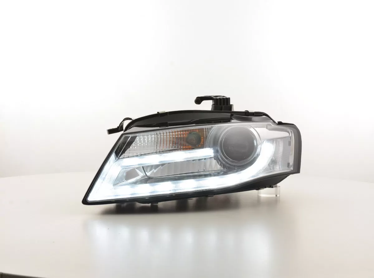 Scheinwerfer Set Xenon Daylight LED Tagfahrlicht Audi A4 B8 8K Bj. 07-11 chrom