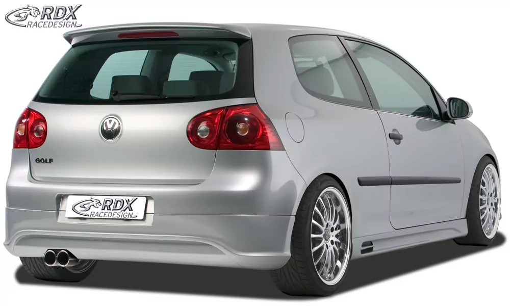 RDX Heckansatz für VW Golf 5 "R32 clean" mit Endrohrausfräsung links Heckschürze Heck