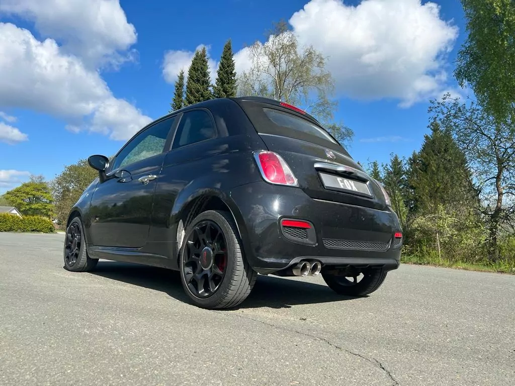 Fiat 500/ 500C  Endschalldämpfer - 2x80 Typ 25