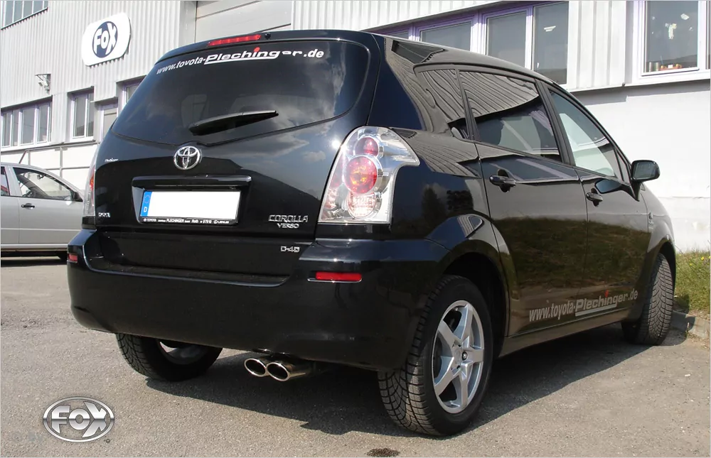 Toyota Corolla Verso R1 Benzin  Endschalldämpfer - 2x88x74 Typ 32