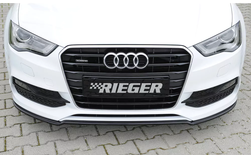 Rieger Spoilerschwert für Audi A3 (8V) | 3-tür. (Cabrio 8V7) 07.12-08.16 (bis Facelift) für orig. S-Line Frontschürze