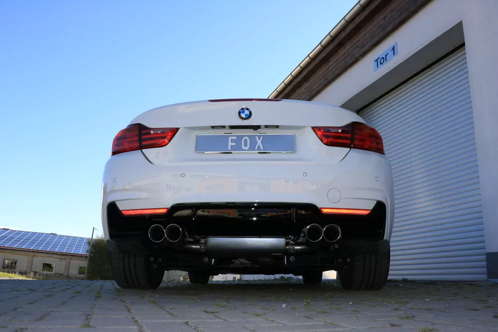 BMW F32/F33/F36 - 435i - M-Paket  Endschalldämpfer quer Ausgang rechts/links - 2x80 Typ 25 rechts/links