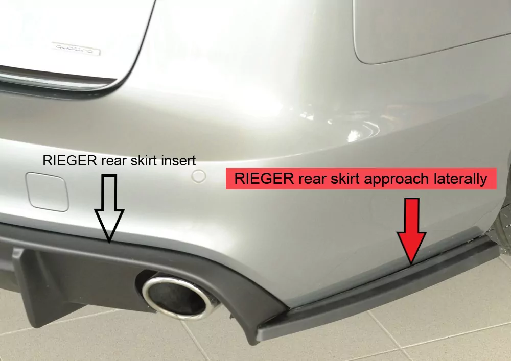Rieger Heckschürzenansatz seitlich rechts für Audi A6 S6 (4G/C7) Lim. 02.12-08.14 (bis Facelift)