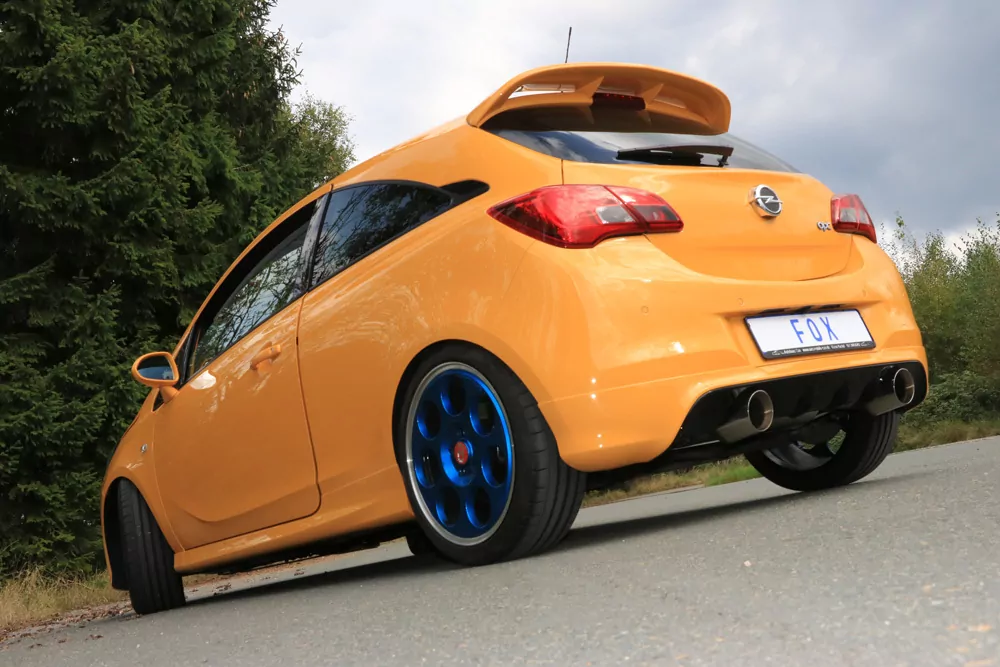 Opel Corsa E OPC  Endschalldämpfer quer Ausgang rechts/links - 1x100 Typ 25 rechts/links
