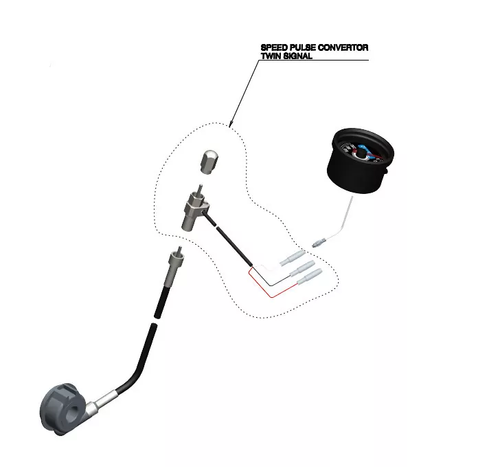 Daytona Speedsensor "Velona" | Twin-Signal | M12 Kabellänge: 650mm
