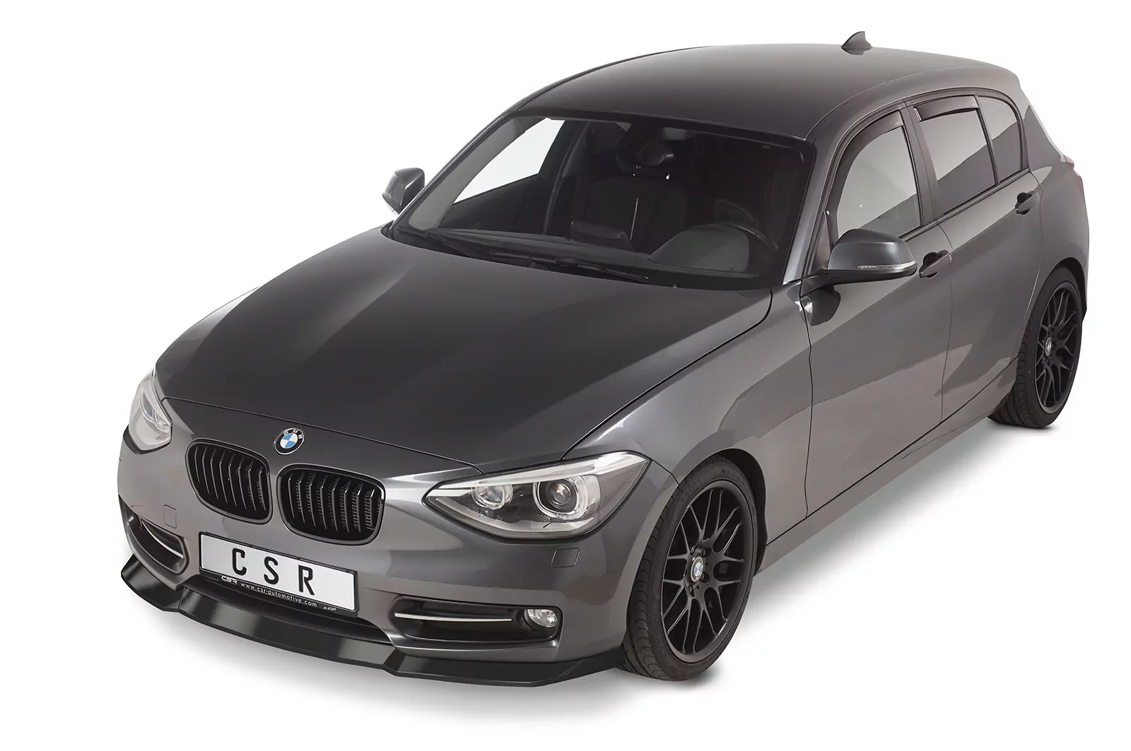 Cup-Spoilerlippe mit ABE für BMW 1er F20 / F21 Lackierfreundlich (schwarz matt)