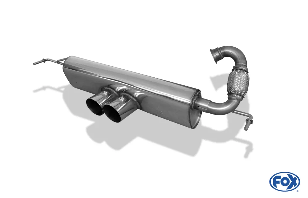 Smart Fortwo 453  Endschalldämpfer Ausgang mittig - 2x80 Typ 14