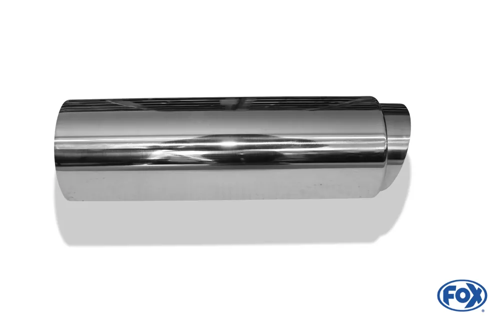 Anschweißendrohr Typ 27 - Racing Design  Ø 90mm außen - 70mm innen an der Vorderseite/ Länge: 330 mm / Einsatz: 90mm lang