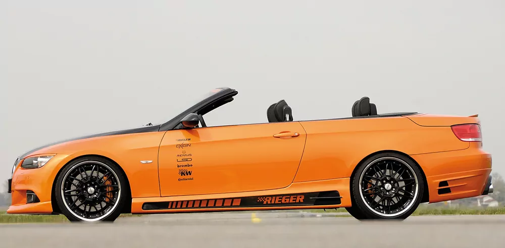 Rieger Heckklappenspoiler für BMW 3er E93 - Cabrio 03.07-02.10 (bis Facelift) carbon optik