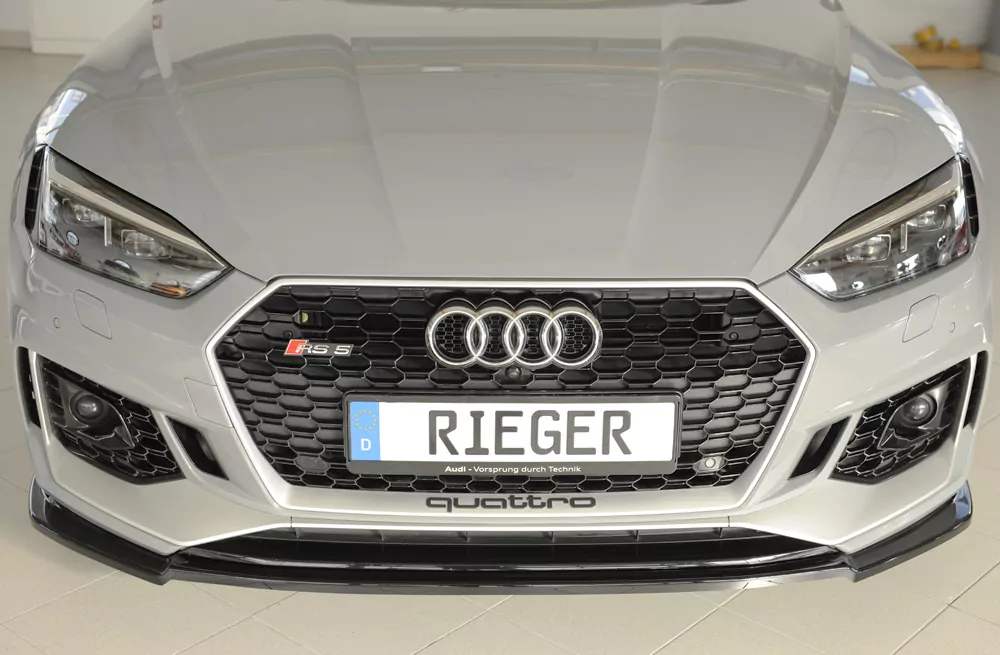 Rieger Spoilerschwert für Audi RS5 (B9/F5) - Coupe 03.17-02.20 (bis Facelift) schwarz glanz