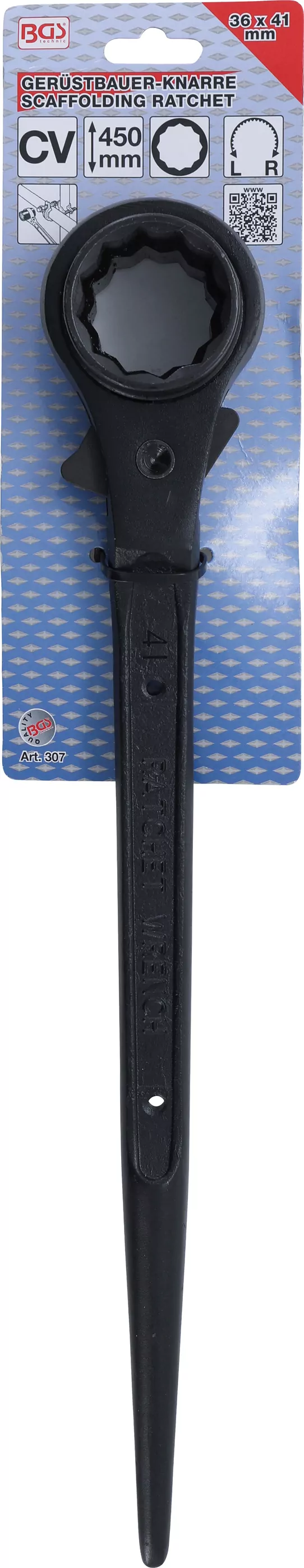 Gerüstbauer-Knarre | SW 36 x 41 mm