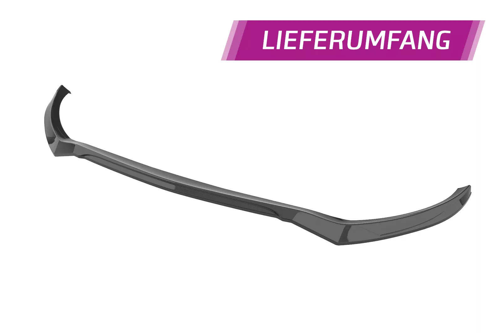 Cup-Spoilerlippe mit ABE für Mercedes Benz GLC (C253/X253) AMG-Line CSL573 Schwarz Strukturiert