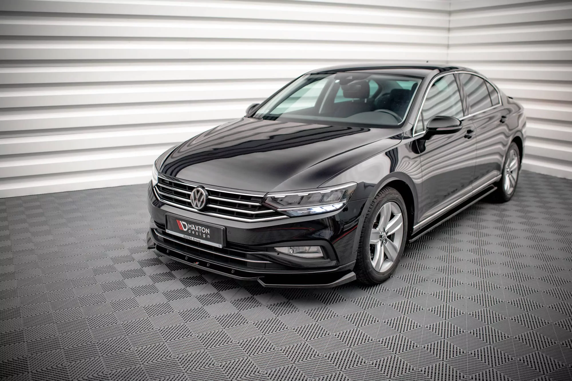 Seitenschweller Ansatz Für Volkswagen Passat B8 Facelift Schwarz Hochglanz