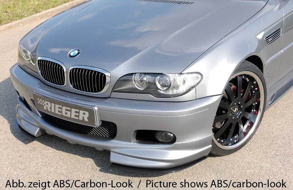 Rieger Spoilerschwert für BMW 3er E46 | Touring 02.02- (ab Facelift) 2-teilig, für Spoilerlippe 50118