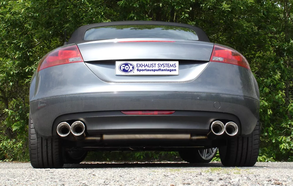 Audi TT 8J - 3,2 V6  Endschalldämpfer rechts/links - 2x100 Typ 17 rechts/links seitlich versetzt