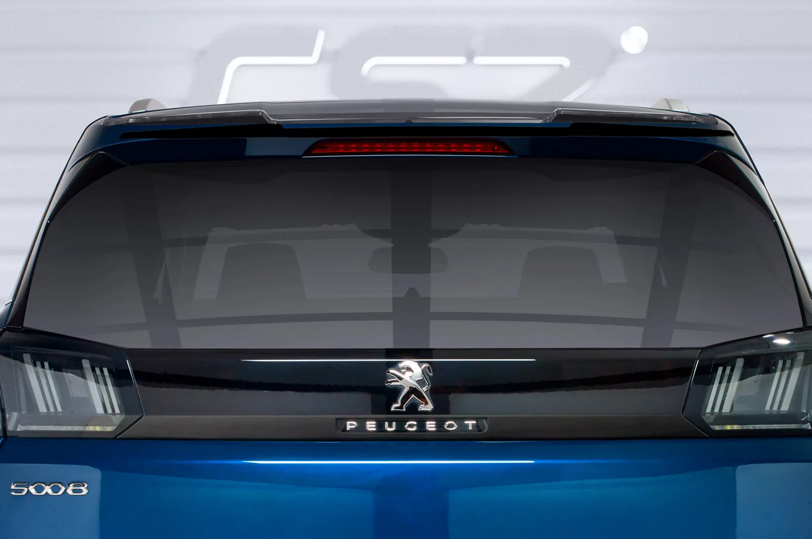 Heckflügel mit ABE für Peugeot 5008 (2. Gen) HF865 Schwarz Strukturiert