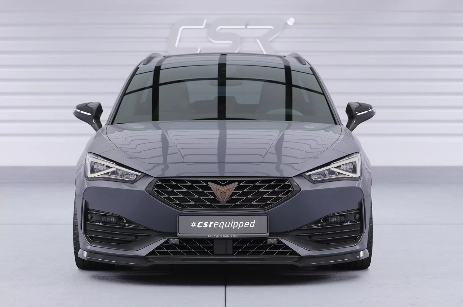 Cup-Spoilerlippe mit ABE für Cupra Leon 4 (Typ KL) CSL544 Schwarz Strukturiert