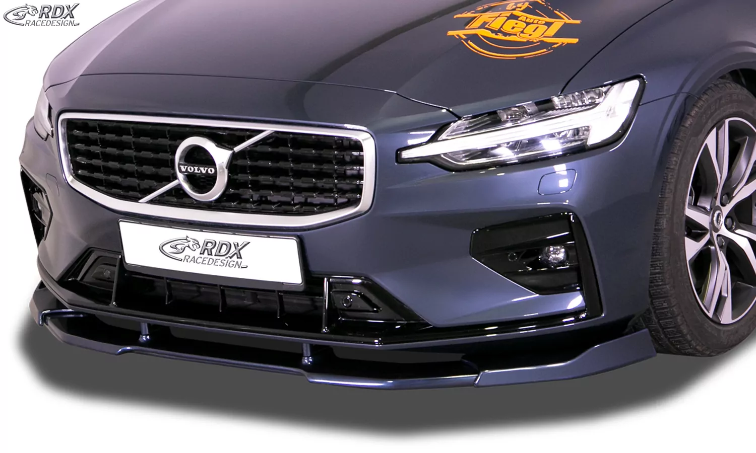 RDX Frontspoiler VARIO-X für VOLVO S60 / V60 R-Design 2018+ Frontlippe Front Ansatz Vorne Spoilerlippe