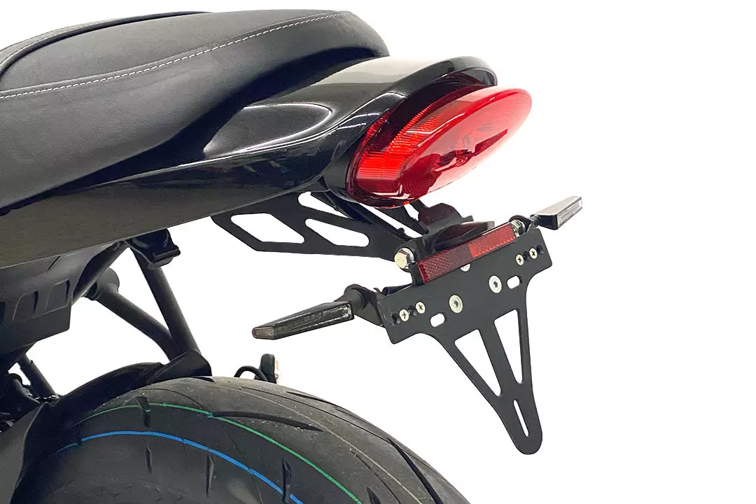 alpha Technik Kennzeichenhalter für Kawasaki Z650RS ab Modelljahr 2022- Typ ER650M / ER650MA2
