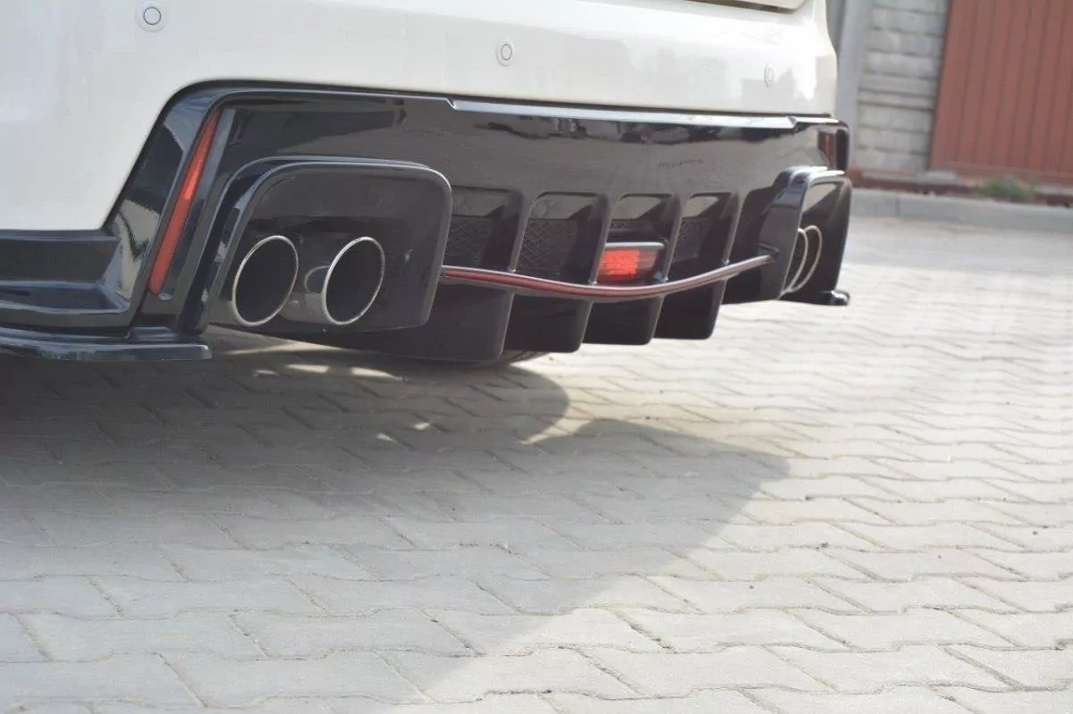 Diffusor Heck Ansatz Passend Für Passend Für HONDA CIVIC IX TYPE R Schwarz Hochglanz Schwarz Hochglanz