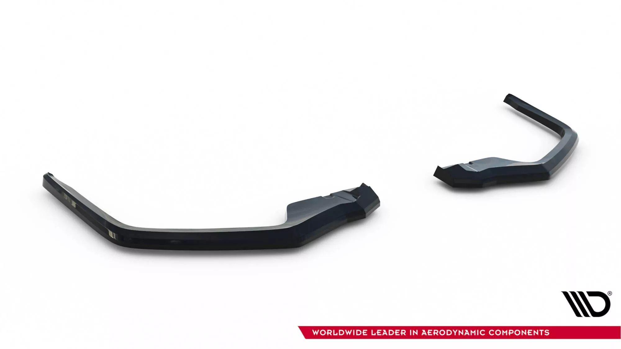 Hinten Splitter V.2 Honda Civic Sport Mk 10 Facelift Schwarz Hochglanz