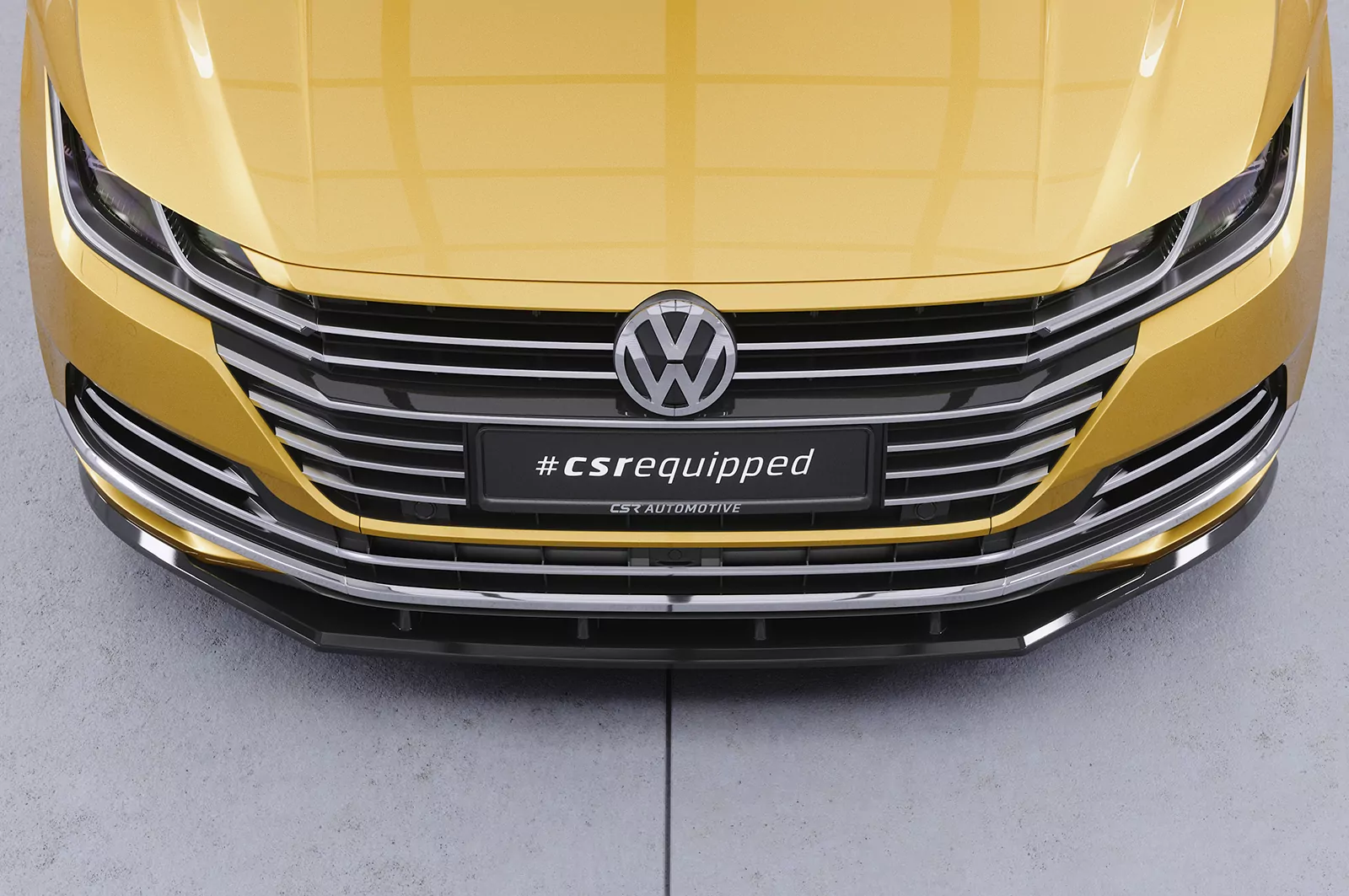 Cup-Spoilerlippe mit ABE für VW Arteon CSL347 Strukturiert (schwarz matt)